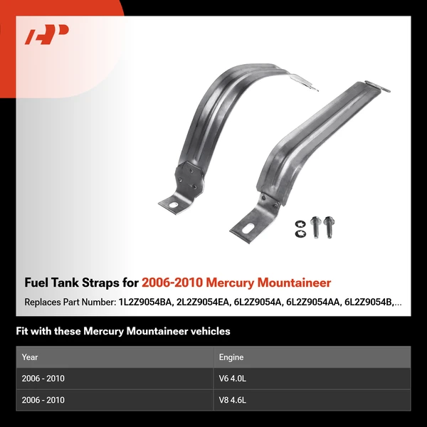 Fuel Tank Straps for 2006-2010 Mercury Mountaineer
