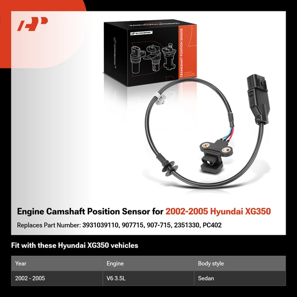 Engine Camshaft Position Sensor for 2002-2005 Hyundai XG350