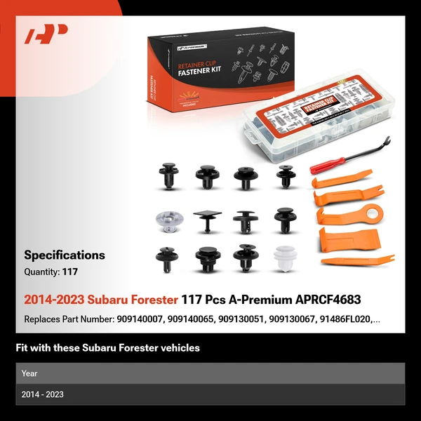2014-2023 Subaru Forester 117 Pcs A-Premium APRCF4683
