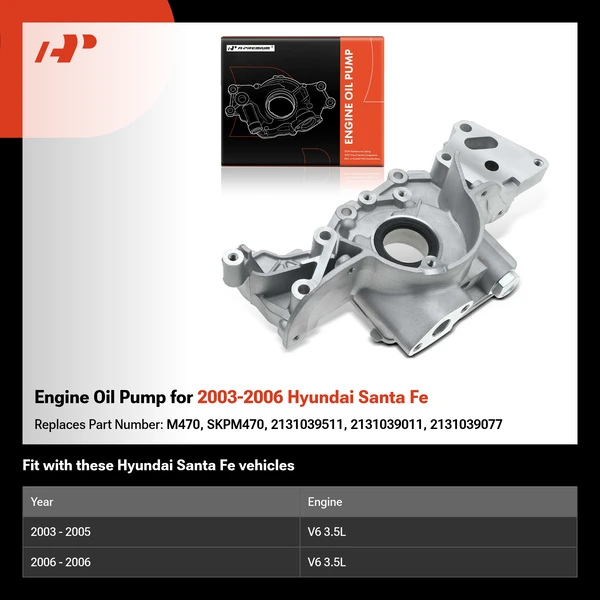 Engine Oil Pump for 2003-2006 Hyundai Santa Fe