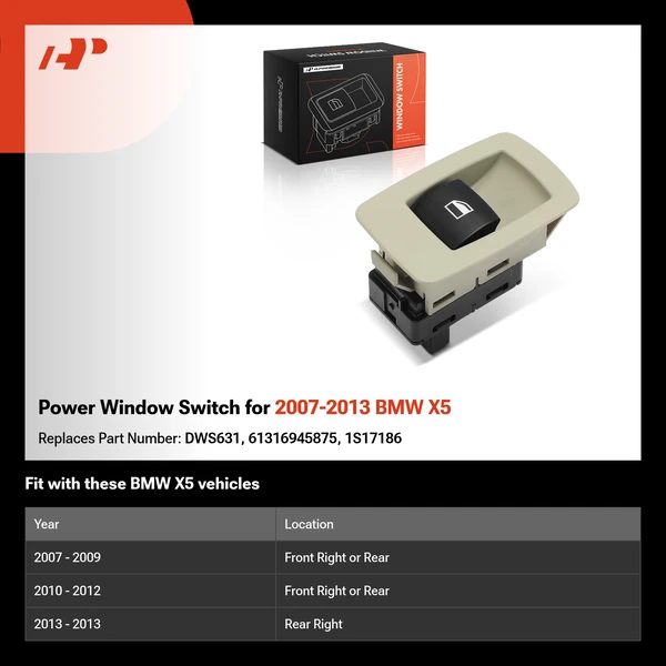 Power Window Switch for 2007-2013 BMW X5