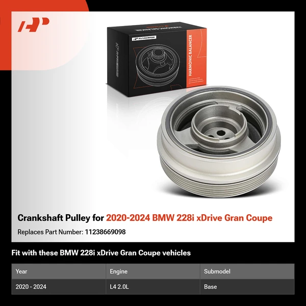 Crankshaft Pulley for 2020-2024 BMW 228i xDrive Gran Coupe