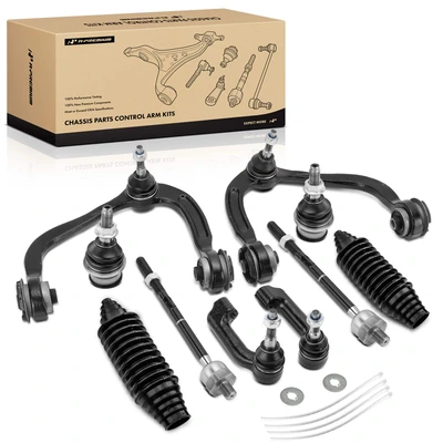 10 Pcs Control Arm with Ball Joint & Tie Rod End