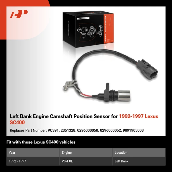 Left Bank Engine Camshaft Position Sensor for 1992-1997 Lexus SC400