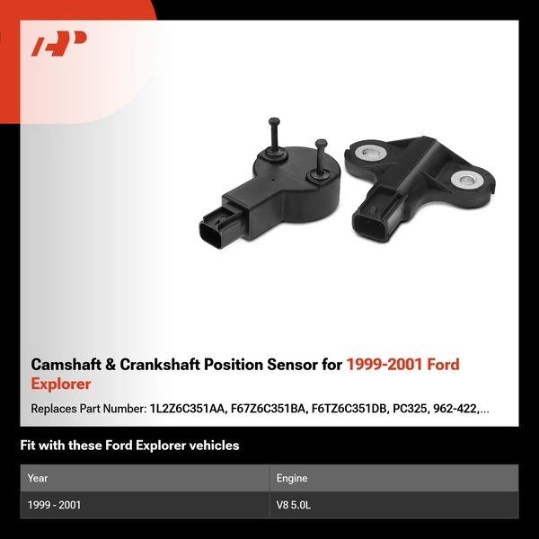 Camshaft & Crankshaft Position Sensor for 1999-2001 Ford Explorer