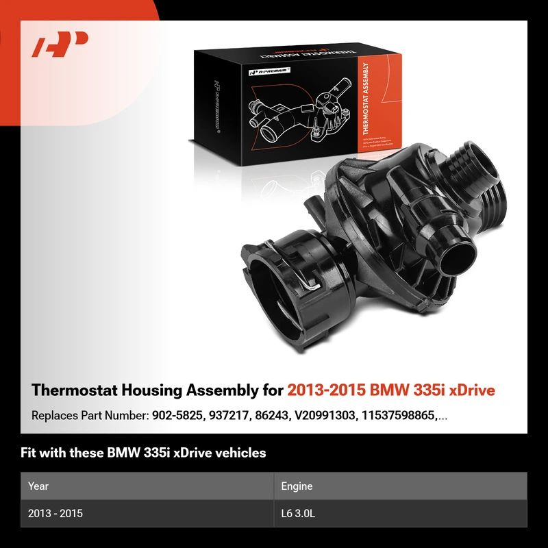 Thermostat Housing Assembly for 2013-2015 BMW 335i xDrive