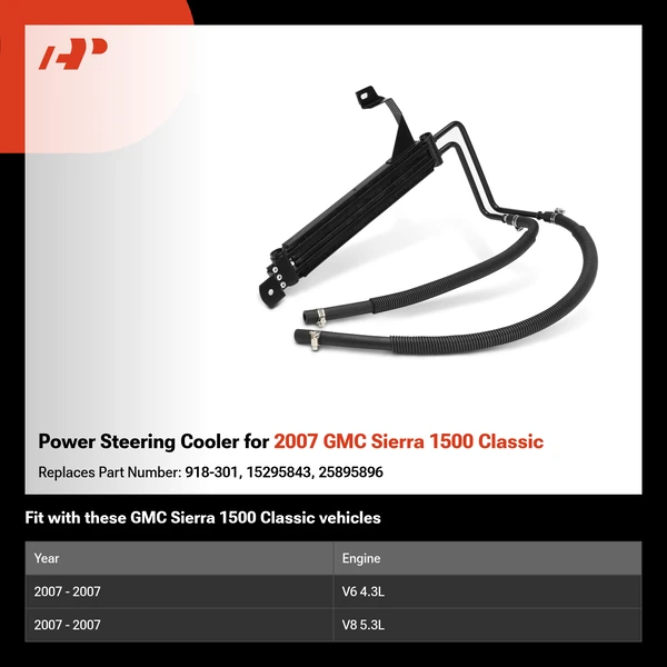 Power Steering Cooler for 2007 GMC Sierra 1500 Classic