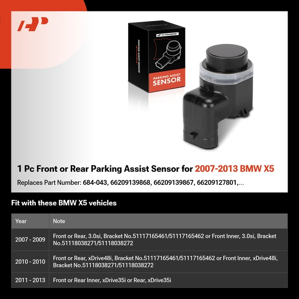 1 Pc Front or Rear Parking Assist Sensor for 2007-2013 BMW X5