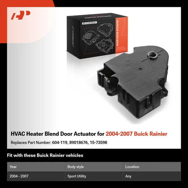 HVAC Heater Blend Door Actuator for 2004-2007 Buick Rainier