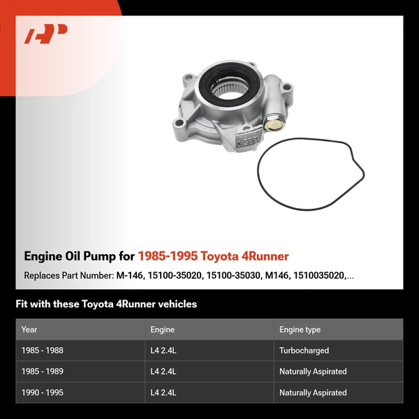 Engine Oil Pump for 1985-1995 Toyota 4Runner