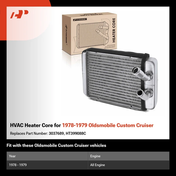 HVAC Heater Core for 1978-1979 Oldsmobile Custom Cruiser