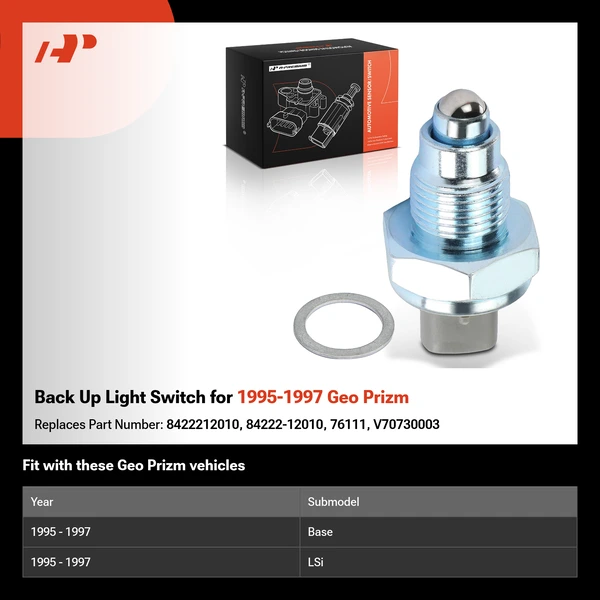 Back Up Light Switch for 1995-1997 Geo Prizm