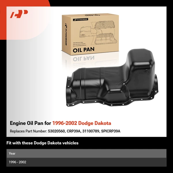 Engine Oil Pan for 1996-2002 Dodge Dakota