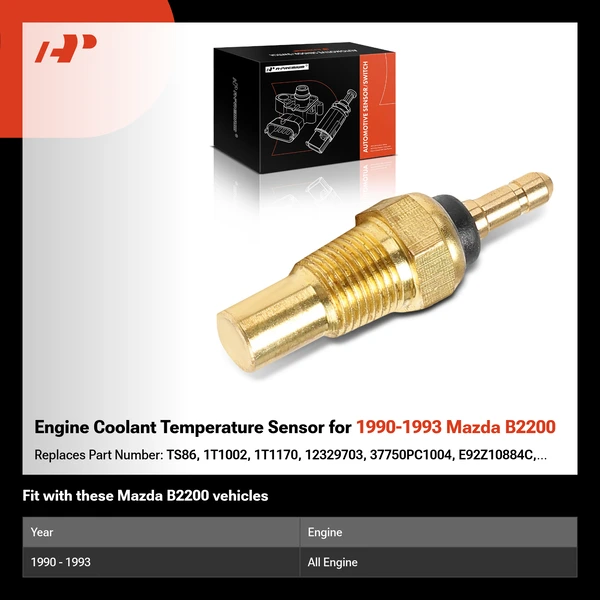Engine Coolant Temperature Sensor for 1990-1993 Mazda B2200