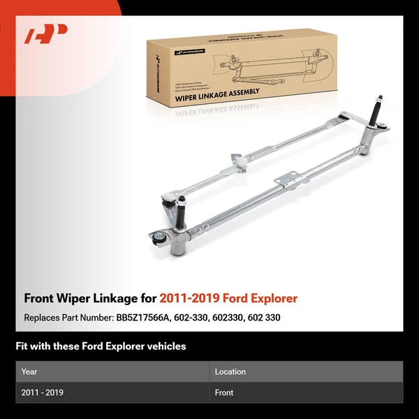 Front Wiper Linkage for 2011-2019 Ford Explorer