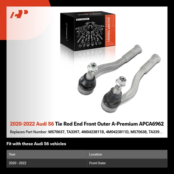 2020-2022 Audi S6 Tie Rod End Front Outer A-Premium APCA6962