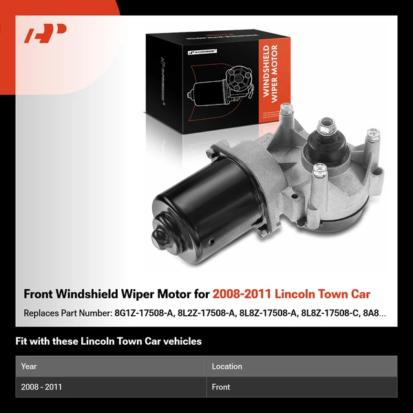 Front Windshield Wiper Motor for 2008-2011 Lincoln Town Car