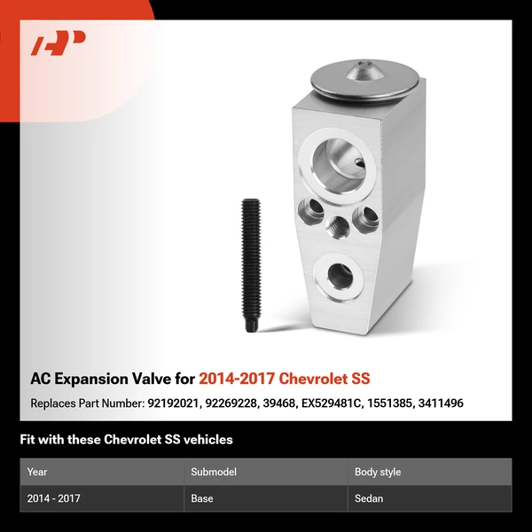AC Expansion Valve for 2014-2017 Chevrolet SS