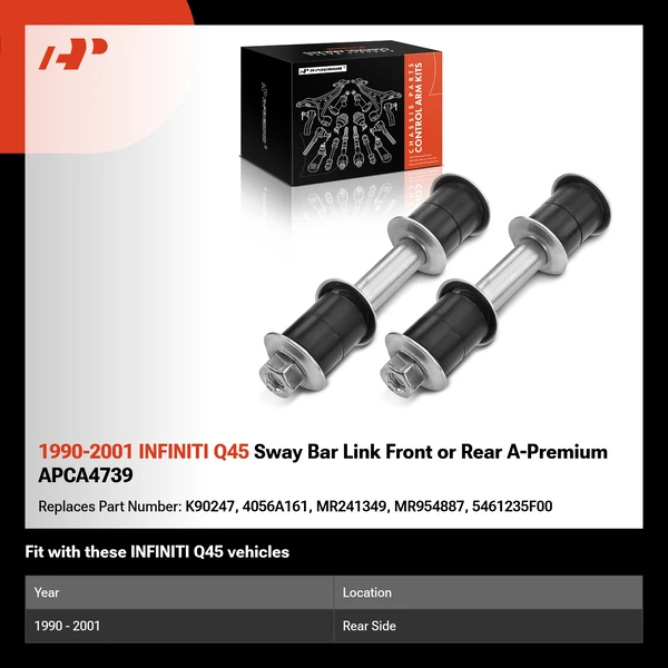 1990-2001 INFINITI Q45 Sway Bar Link Front or Rear A-Premium APCA4739
