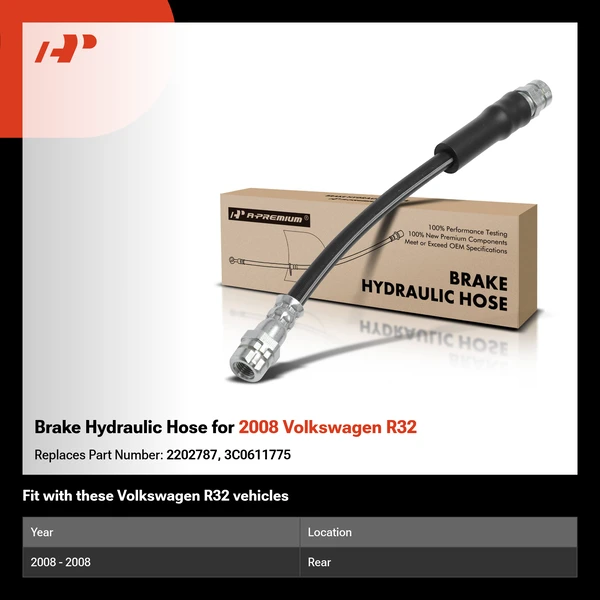 Brake Hydraulic Hose for 2008 Volkswagen R32