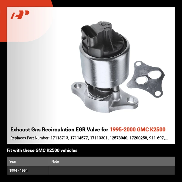Exhaust Gas Recirculation EGR Valve for 1995-2000 GMC K2500