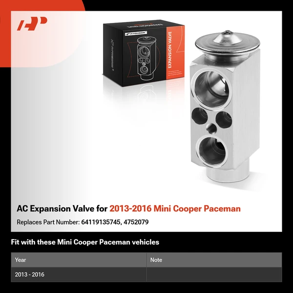 AC Expansion Valve for 2013-2016 Mini Cooper Paceman