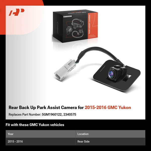 Rear Back Up Park Assist Camera for 2015-2016 GMC Yukon
