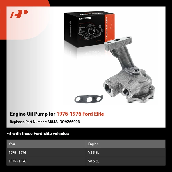 Engine Oil Pump for 1975-1976 Ford Elite