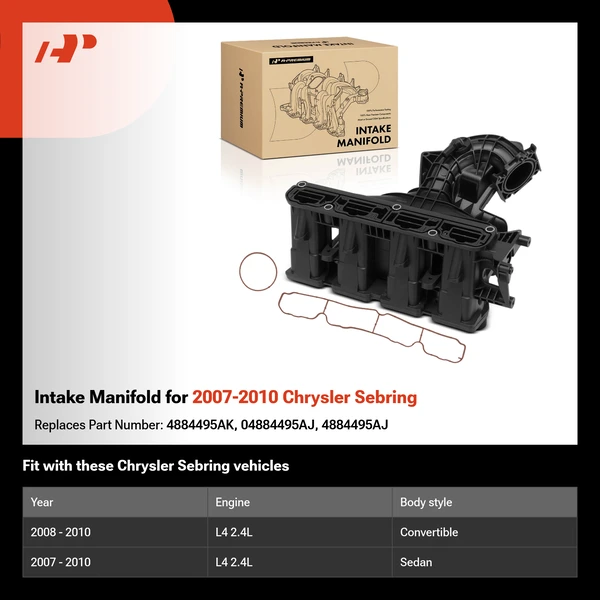 Intake Manifold for 2007-2010 Chrysler Sebring