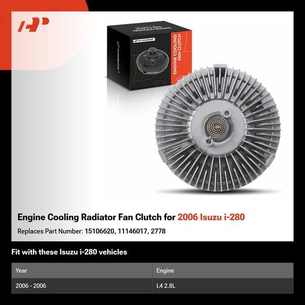 Engine Cooling Radiator Fan Clutch for 2006 Isuzu i-280