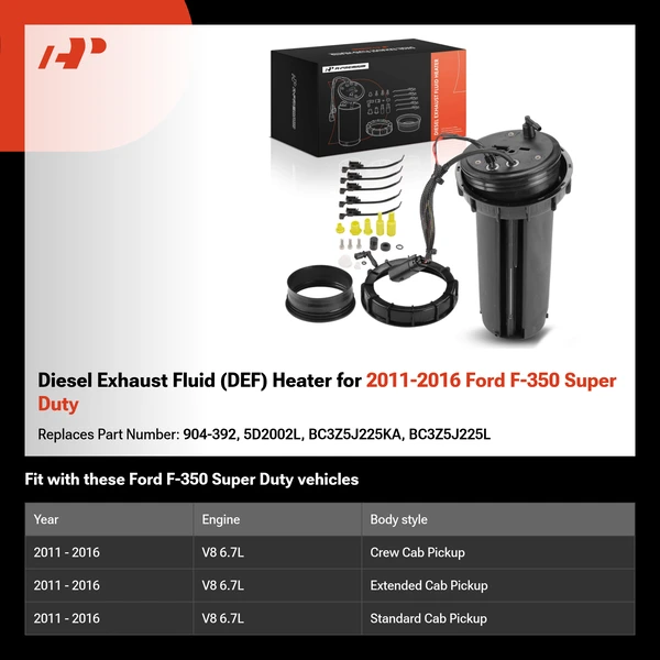 Diesel Exhaust Fluid (DEF) Heater for 2011-2016 Ford F-350 Super Duty