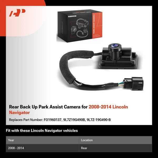 Rear Back Up Park Assist Camera for 2008-2014 Lincoln Navigator