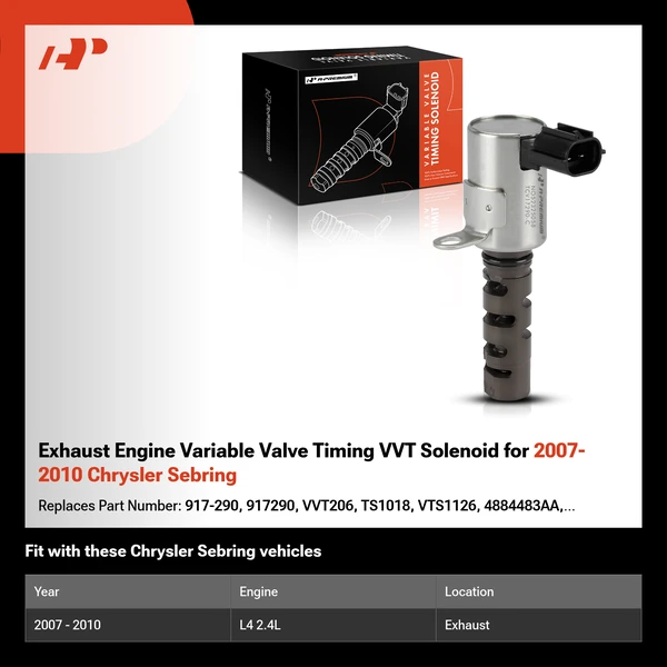 Exhaust Engine Variable Valve Timing VVT Solenoid for 2007-2010 Chrysler Sebring