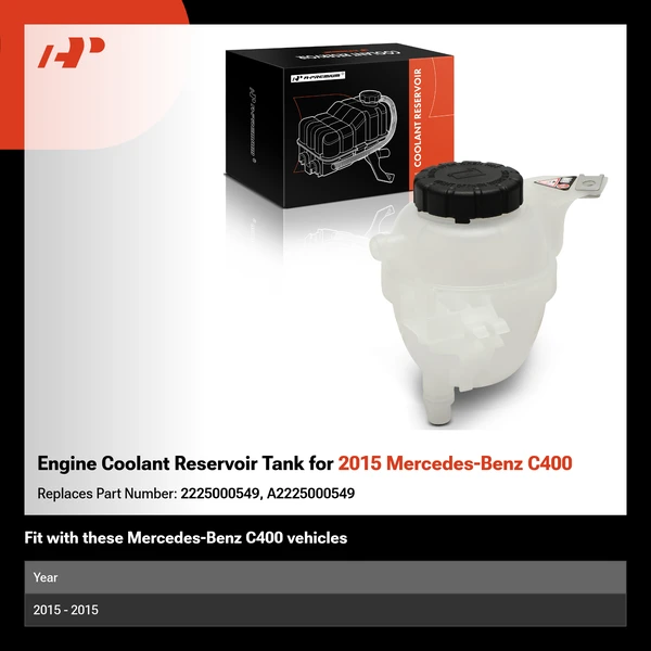 Engine Coolant Reservoir Tank for 2015 Mercedes-Benz C400