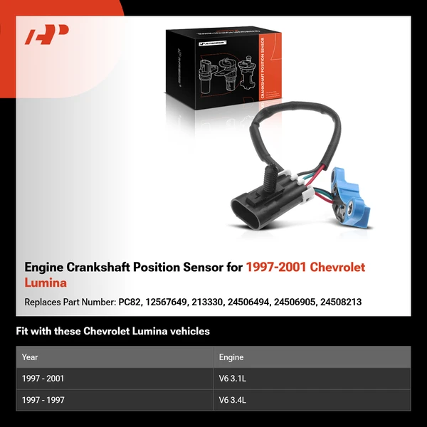 Engine Crankshaft Position Sensor for 1997-2001 Chevrolet Lumina