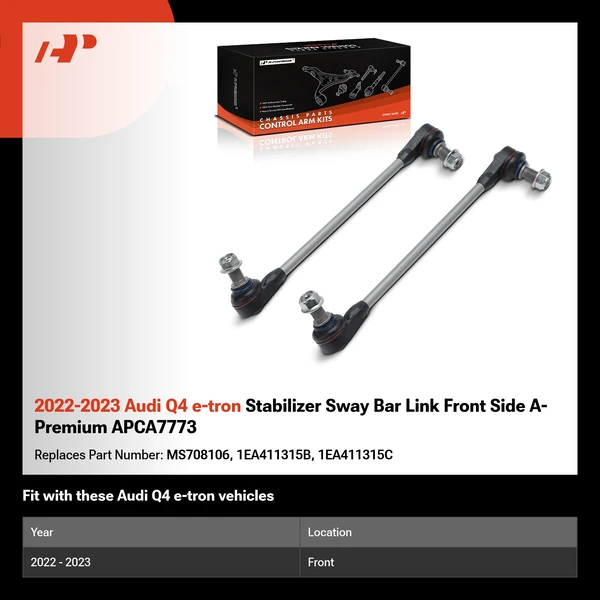2022-2023 Audi Q4 e-tron Stabilizer Sway Bar Link Front Side A-Premium APCA7773