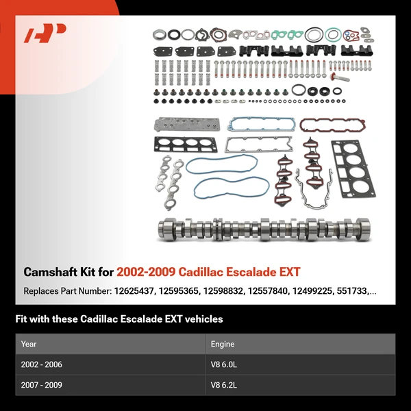 Camshaft Kit for 2002-2009 Cadillac Escalade EXT