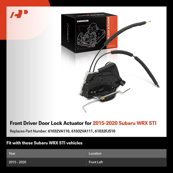 Front Driver Door Lock Actuator for 2015-2020 Subaru WRX STI
