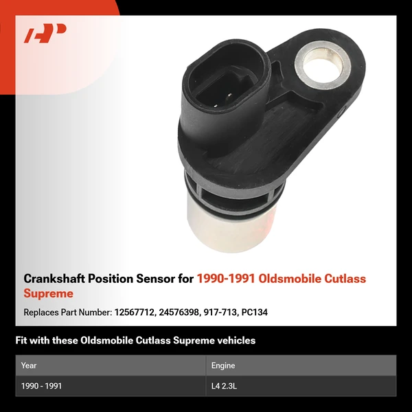 Crankshaft Position Sensor for 1990-1991 Oldsmobile Cutlass Supreme