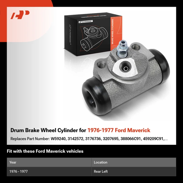 Drum Brake Wheel Cylinder for 1976-1977 Ford Maverick