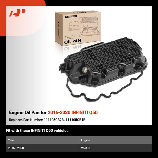 Engine Oil Pan for 2016-2020 INFINITI Q50