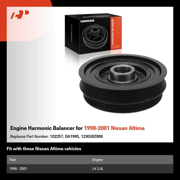 Engine Harmonic Balancer for 1998-2001 Nissan Altima