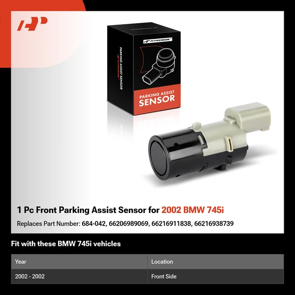 1 Pc Front Parking Assist Sensor for 2002 BMW 745i