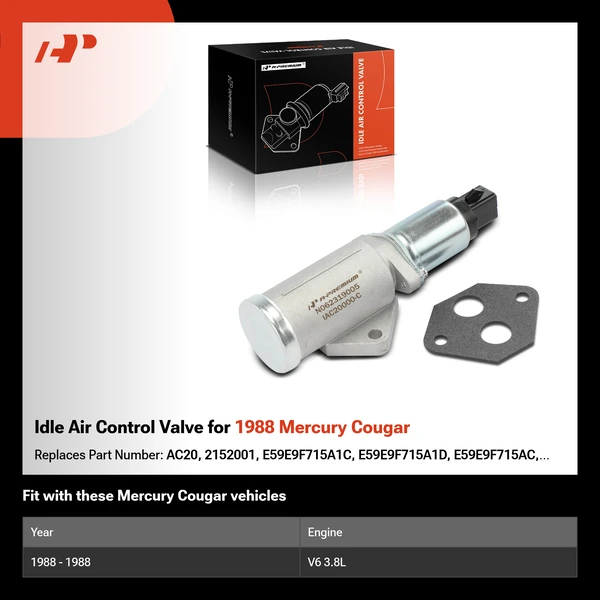 Idle Air Control Valve for 1988 Mercury Cougar