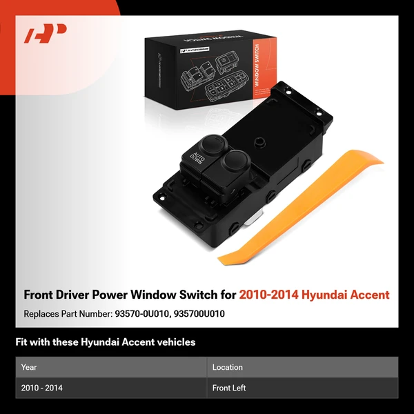 Front Driver Power Window Switch for 2010-2014 Hyundai Accent