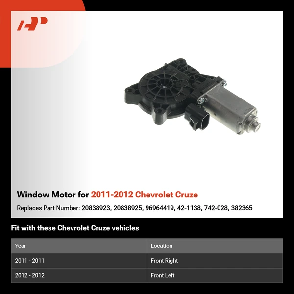 Window Motor for 2011-2012 Chevrolet Cruze