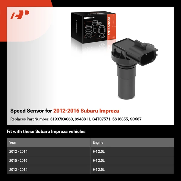 Speed Sensor for 2012-2016 Subaru Impreza