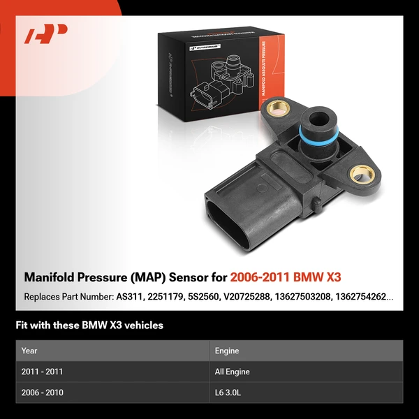 Manifold Pressure (MAP) Sensor for 2006-2011 BMW X3