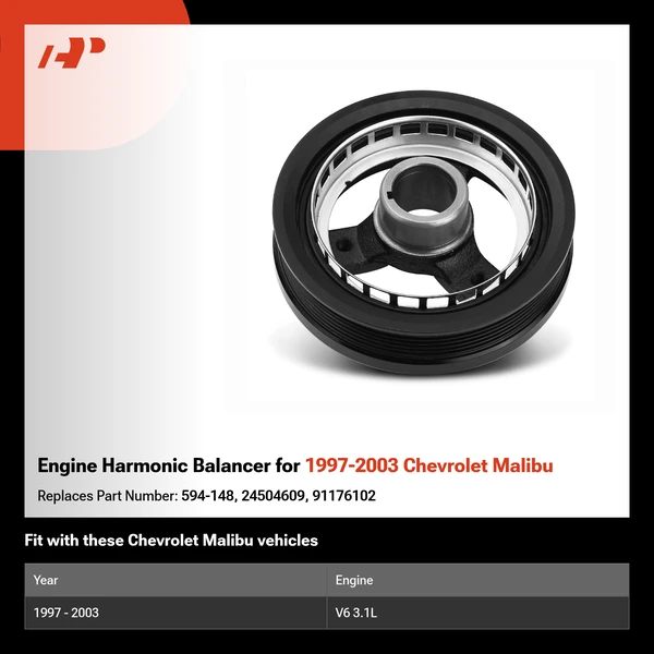 Engine Harmonic Balancer for 1997-2003 Chevrolet Malibu