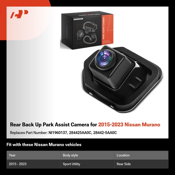 Rear Back Up Park Assist Camera for 2015-2023 Nissan Murano